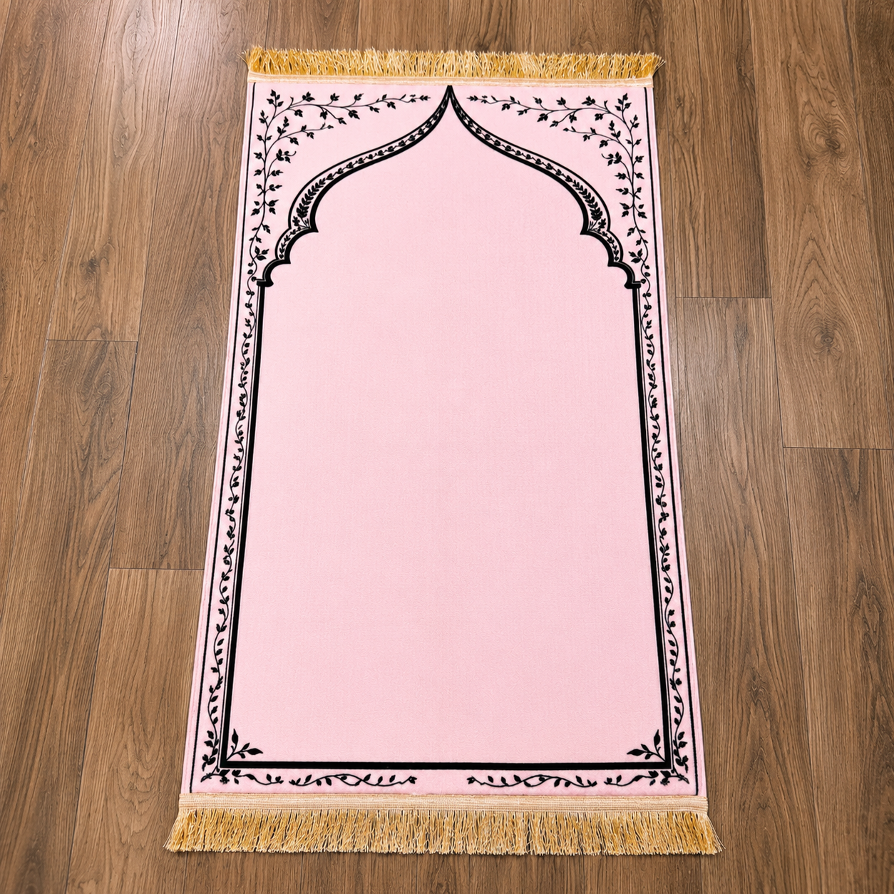 Soft Pink Ergonomic Prayer Mat – Extra Thick for Knee Comfort