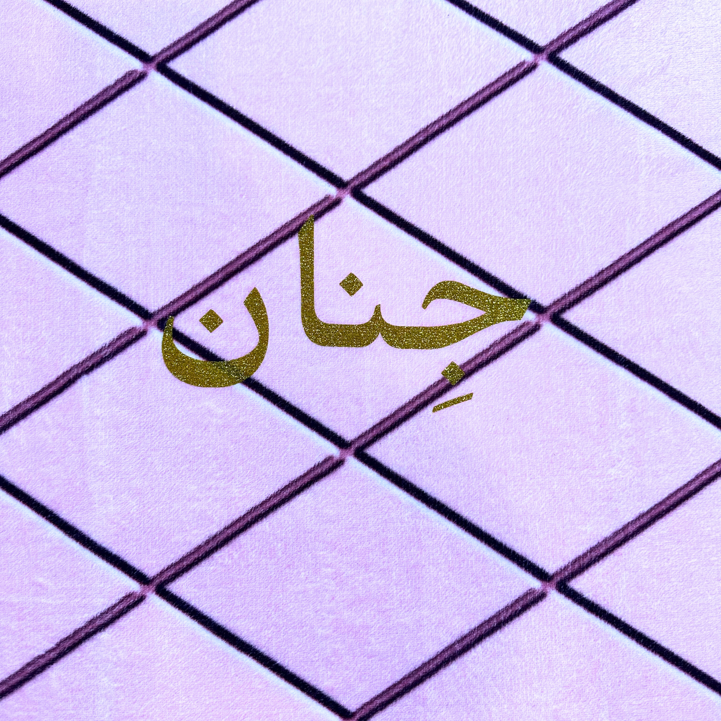 Personalized Elegant Muslim Prayer Rug - Pink (Thick Cushioning and Long Size)