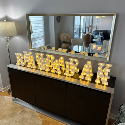 Iconic Ramadan Mubarak Glowing Letter Lights