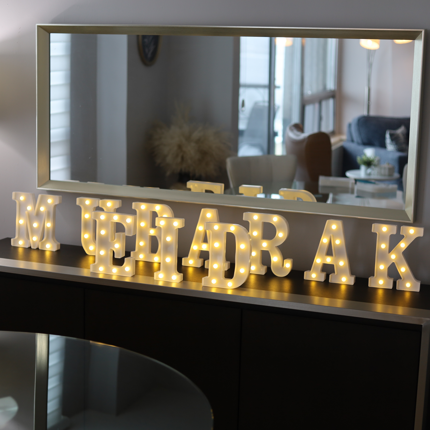 Iconic Eid Mubarak Glowing Letter Lights