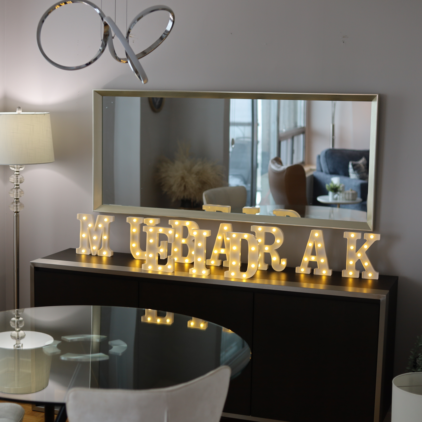 Iconic Eid Mubarak Glowing Letter Lights