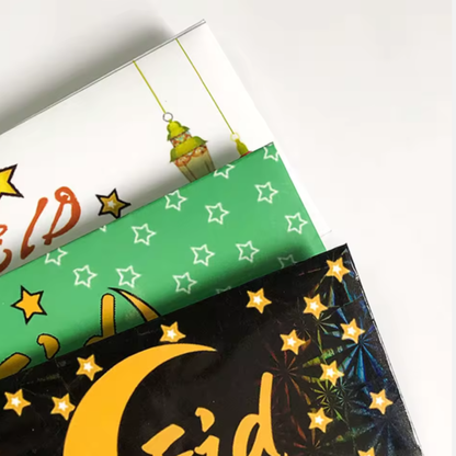 Eid Mubarak Money Envelopes – Set of 6 with Assorted Festive Designs