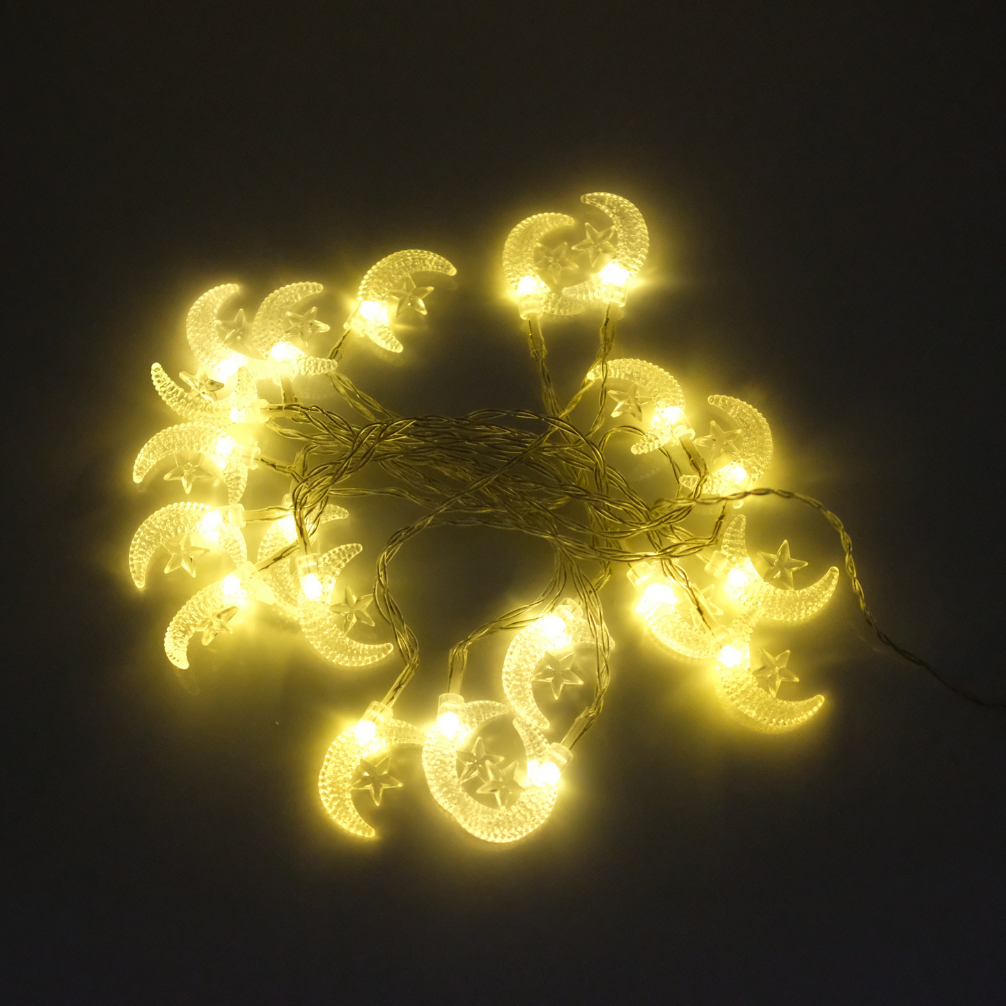 Beautiful Moon & Mosque LED String Lights with Warm Glow (3 Meters)