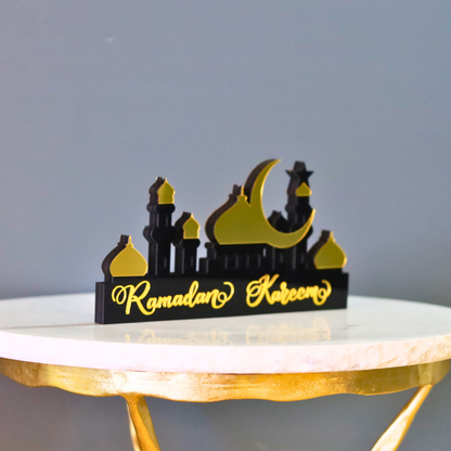 Stunning Ramadan Kareem Two-Sided Mosque Table Decor