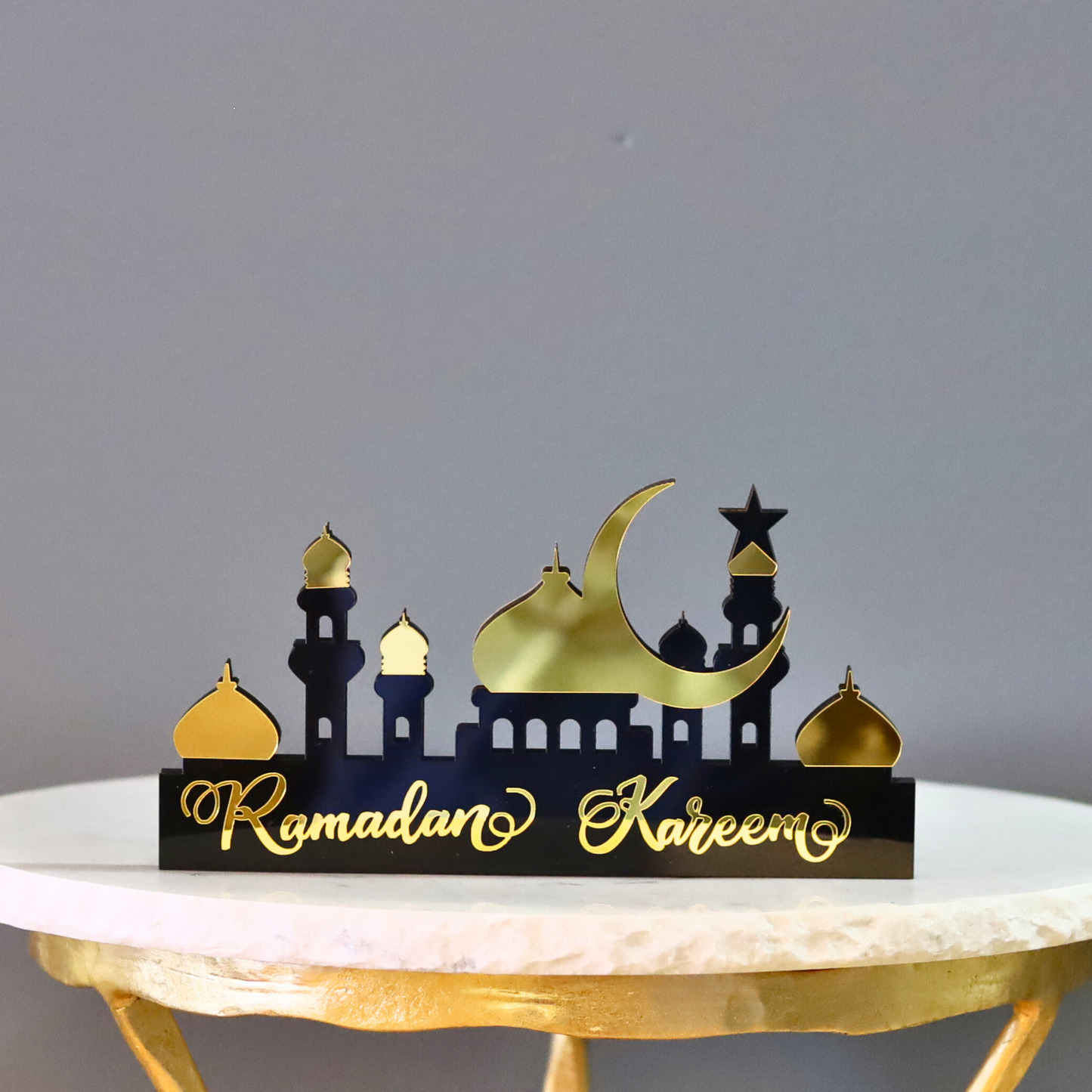 Stunning Ramadan Kareem Two-Sided Mosque Table Decor