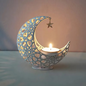 Cute White Metal Candle Holder