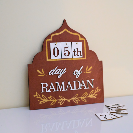 Rigid Ramadan Countdown Wall Calendar to Eid