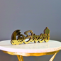 Elegant Ramadan Kareem Arabic Calligraphy Table Decor with Gold Mirror Finish