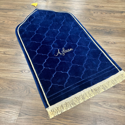 Personalized Elegant Single Prayer Mat (Thick Cushioning and Soft Material)