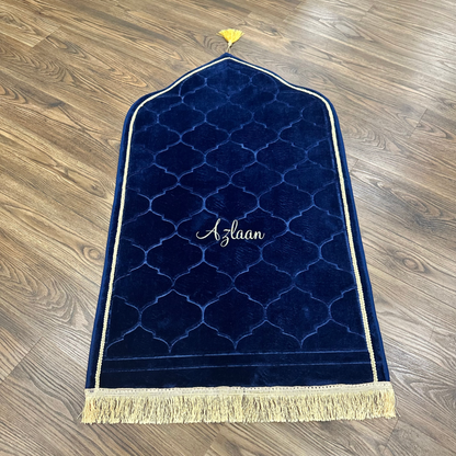 Personalized Elegant Single Prayer Mat (Thick Cushioning and Soft Material)