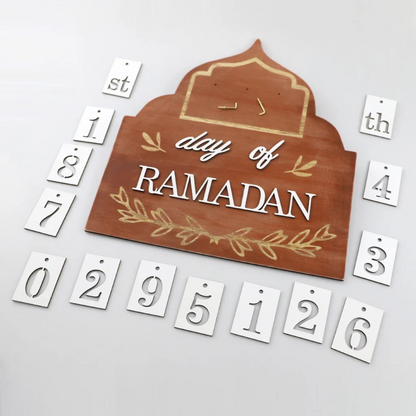 Rigid Ramadan Countdown Wall Calendar to Eid