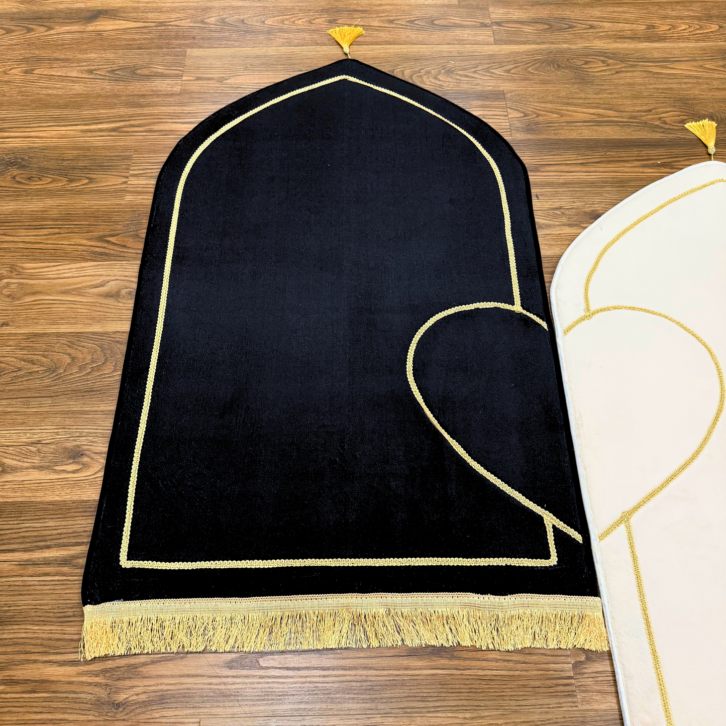 Couples Muslim Prayer Rugs Set of 2 (Thick Cushioning and Soft Material)