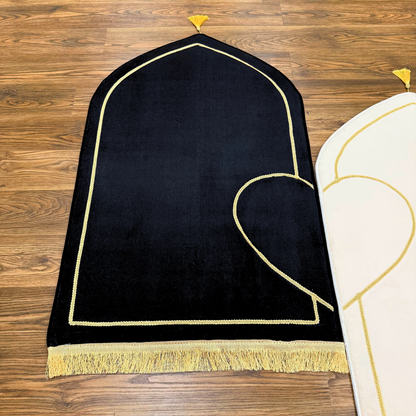 Couples Muslim Prayer Rugs Set of 2 (Thick Cushioning and Soft Material)