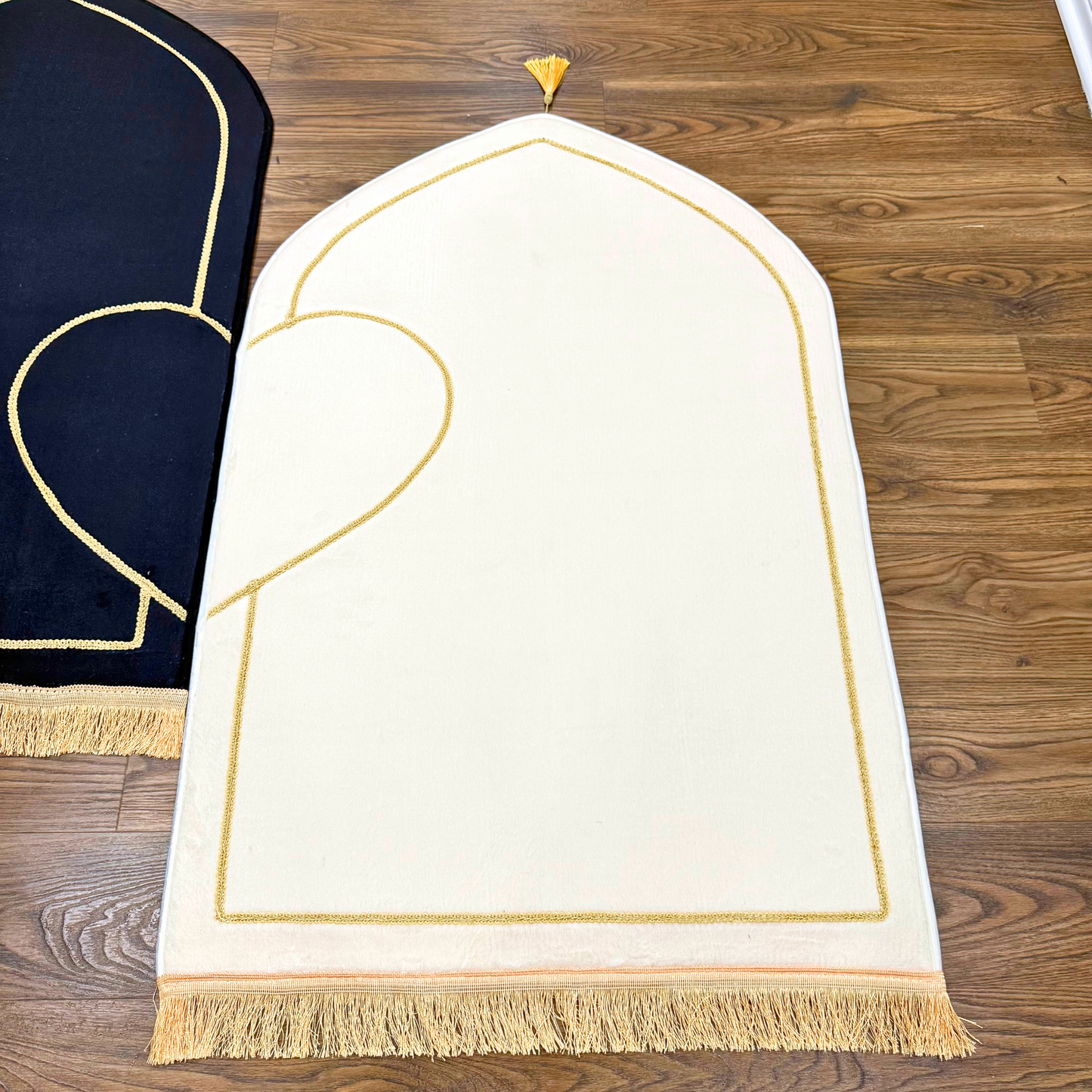 Couples Muslim Prayer Rugs Set of 2 (Thick Cushioning and Soft Material)