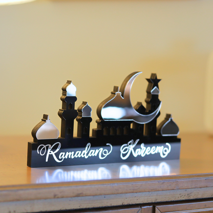 Stunning Ramadan Kareem Two-Sided Mosque Table Decor