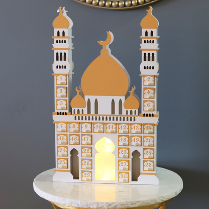 Illuminated Mosque Shaped Ramadan Advent Calendar for Kids