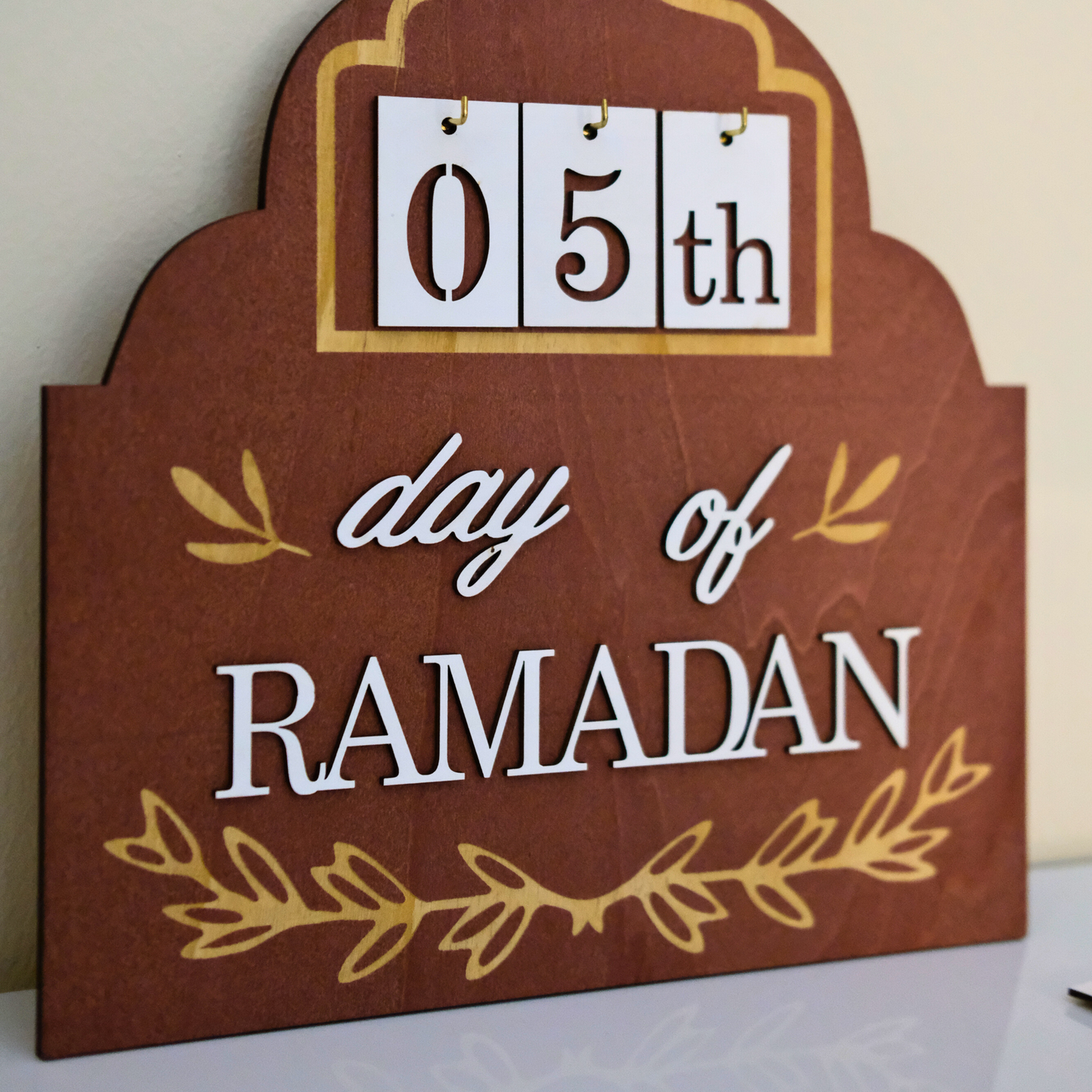 Rigid Ramadan Countdown Wall Calendar to Eid