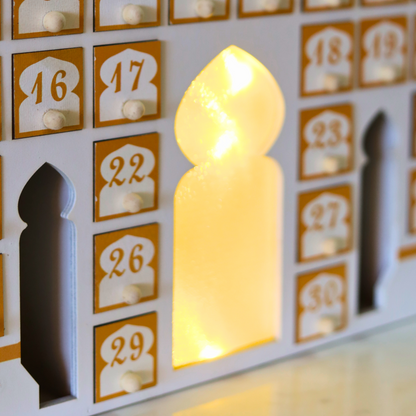 Illuminated Mosque Shaped Ramadan Advent Calendar for Kids