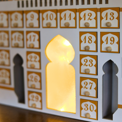 Illuminated Mosque Shaped Ramadan Advent Calendar for Kids