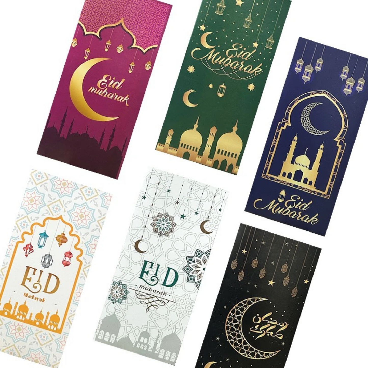 Eid Mubarak Money Envelopes (Pack of 6)