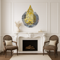 Ayatul Kursi Calligraphy Wall Piece with Gold & Silver Mirror Finish