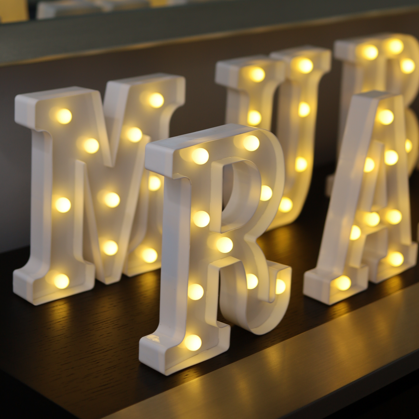 Iconic Ramadan Mubarak Glowing Letter Lights