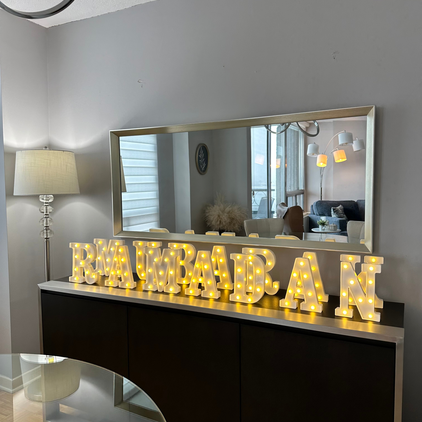 Iconic Ramadan Mubarak Glowing Letter Lights