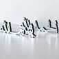 Silver Arabic Calligraphy Duo Set: Alhamdulillah & Bismillah