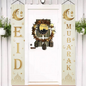 Eid Mubarak Gold & Off-White Door Banner Set of 2